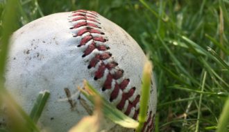 dirty, baseball, ball